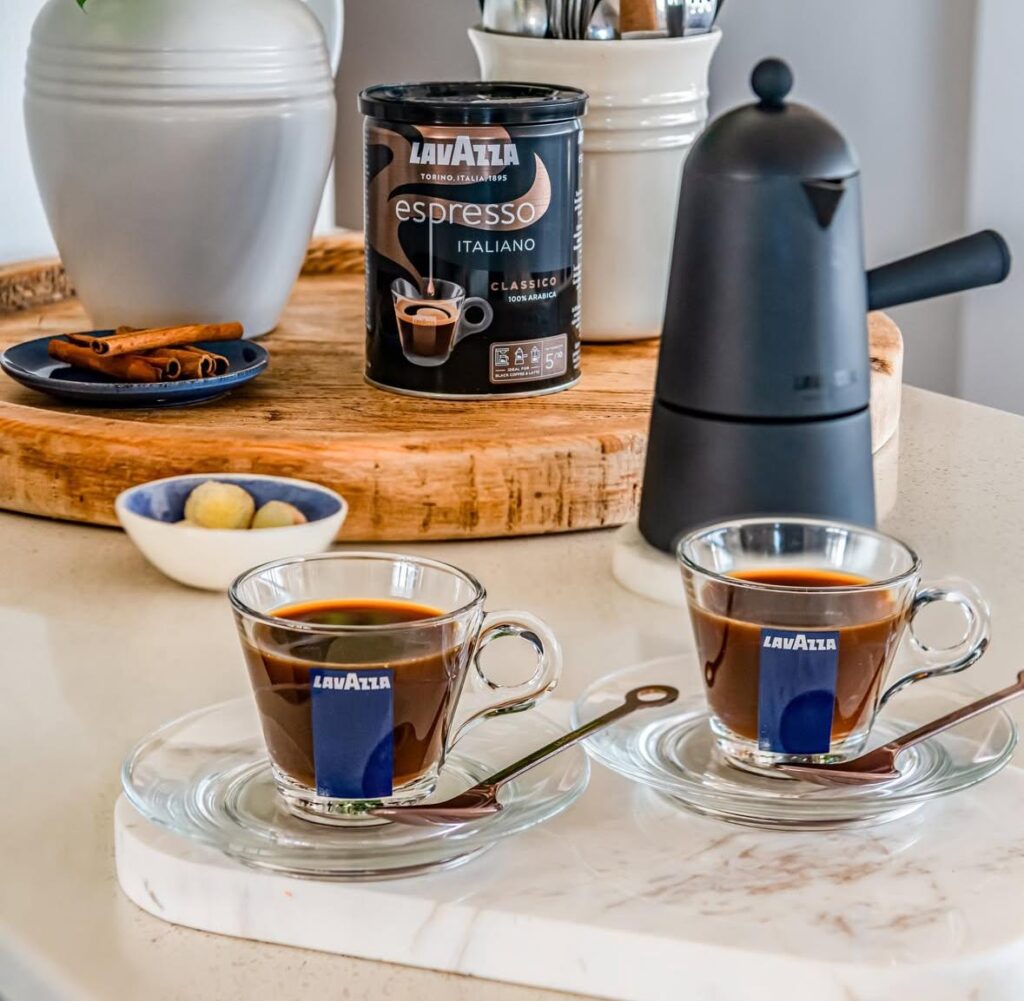 Lavazza coffee on table